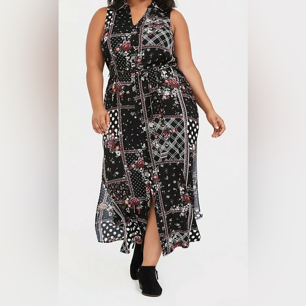 Torrid Patchwork Dress - Picture 4 of 5